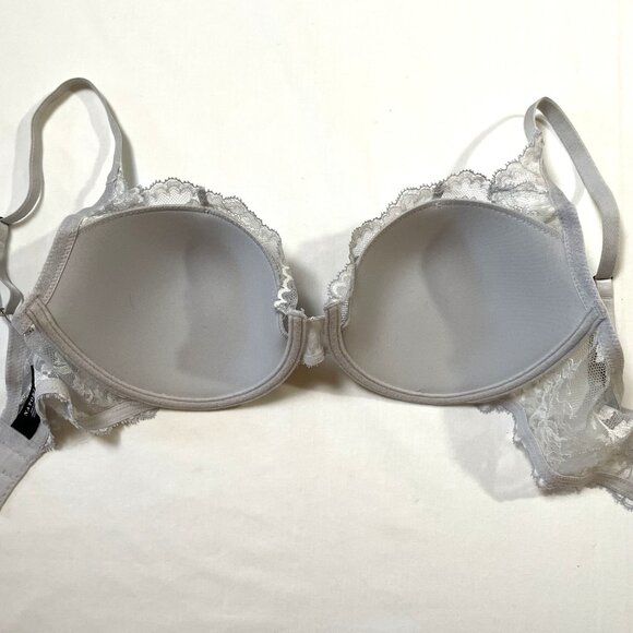 Natori Devotion Contour Undewire Padded Bra 34DD Mink White Lace - Picture 5 of 13